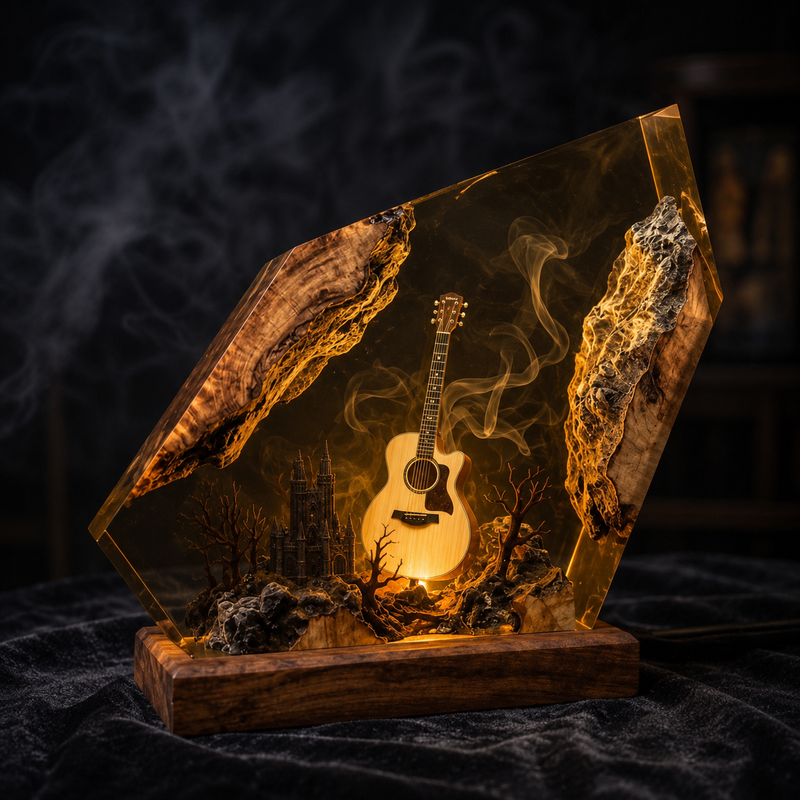 Lilith’s Guitar Lamps (Geometrical Ver.)