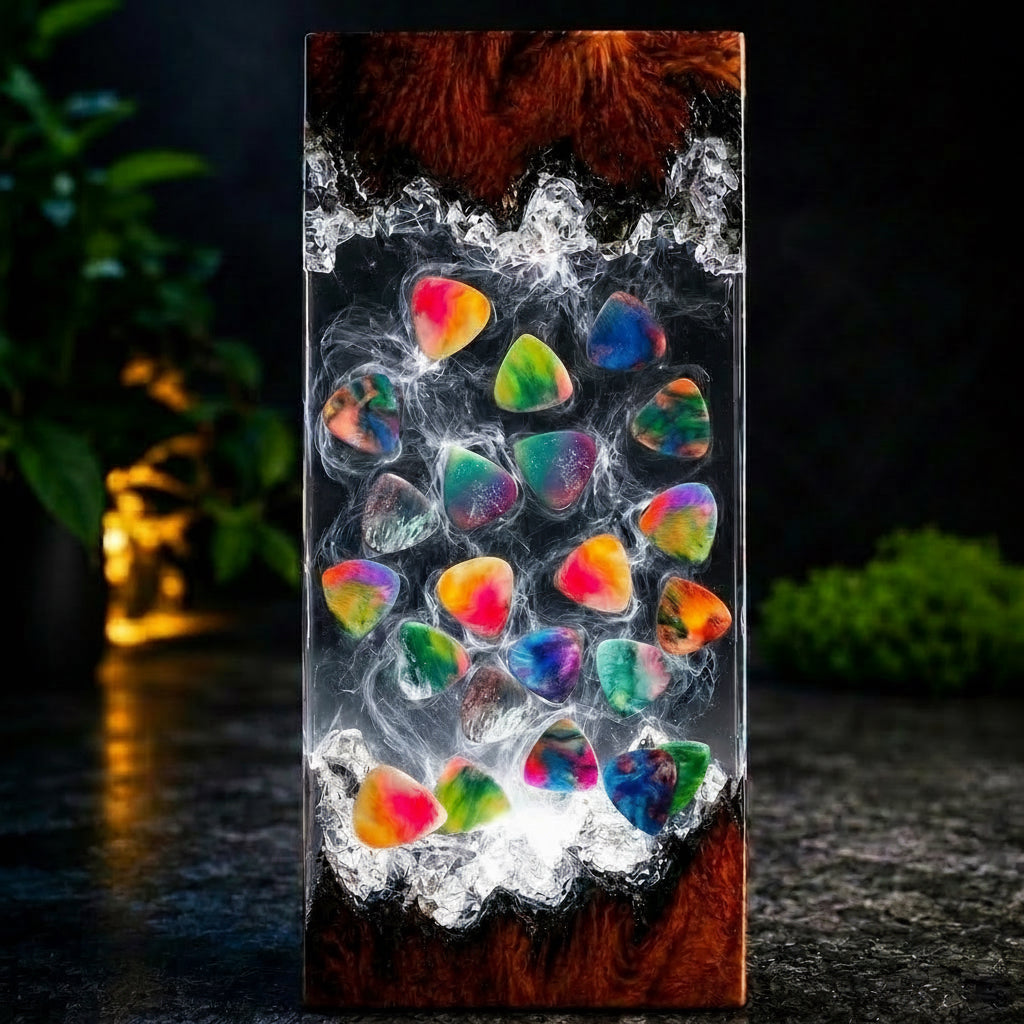 Lilith’s Guitar Pick Lamps
